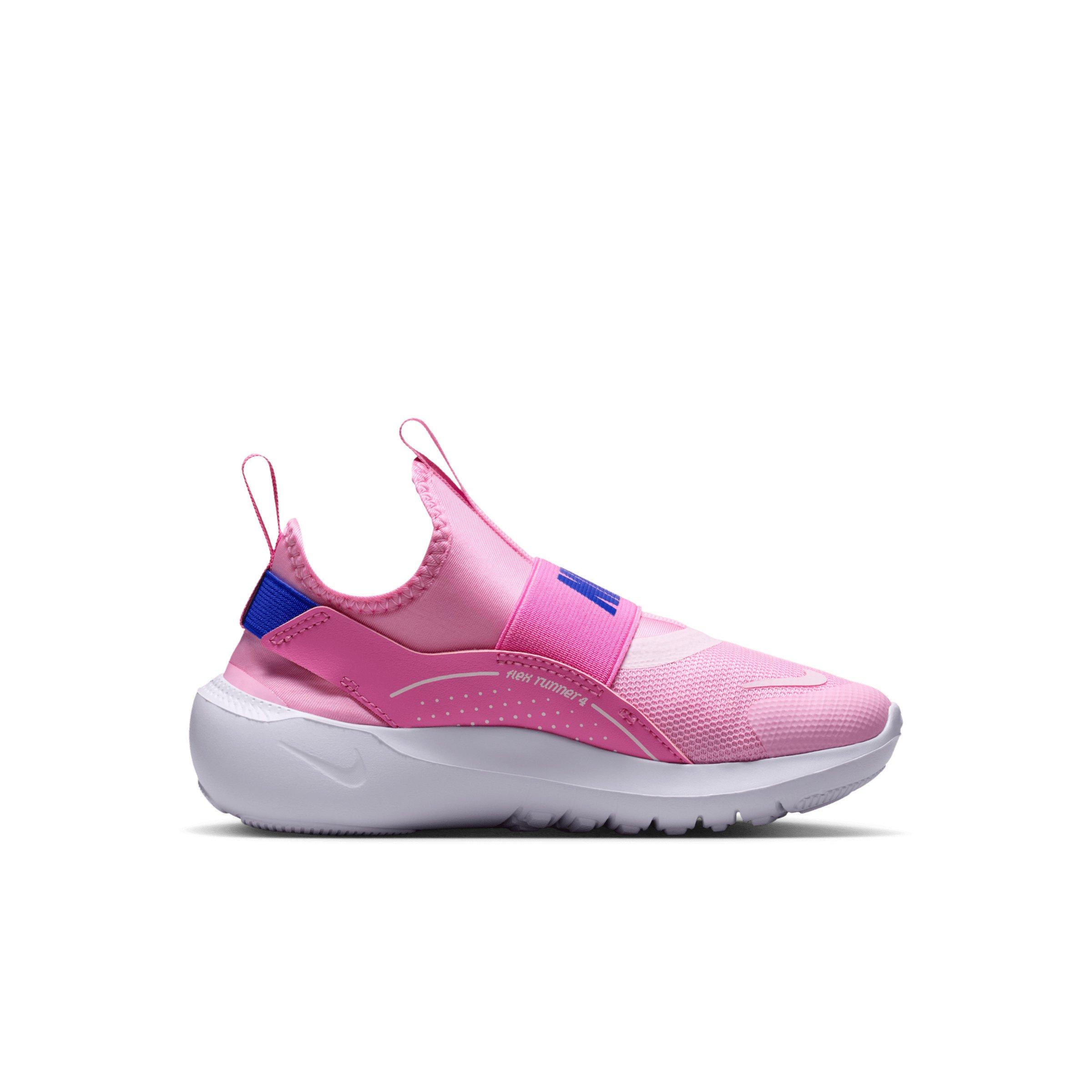 Nike Flex Runner 4 "Pink Rise/Playful Pink/Pink Foam/Racer Blue" Preschool Girls' Running Shoe - PINK/PINK/PINK/BLUE